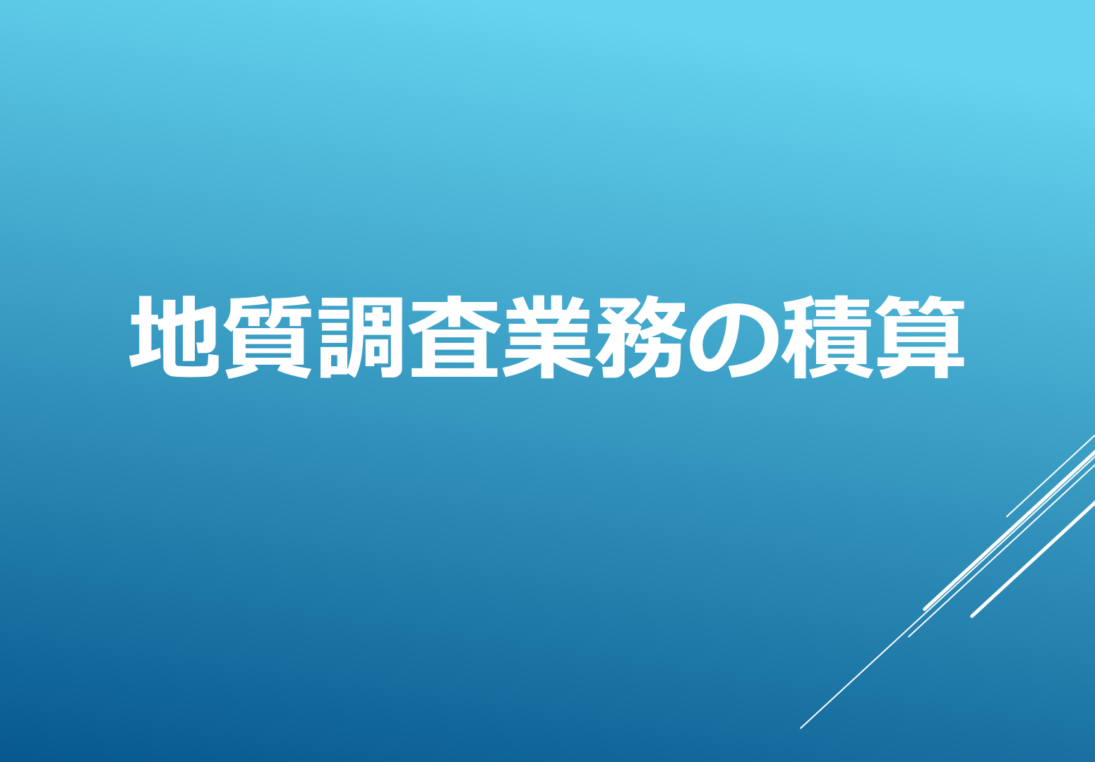 改訂４版 設計業務等標準積算基準の解説 （地質調査業務編）